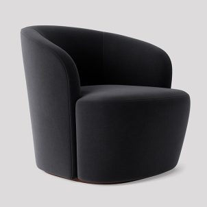 Deco Luxe Chair, Black Velvet 2, Juno Hire range