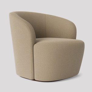 Deco Luxe Chair, Oatmeal Boucle 2, Juno Hire range